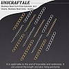 Unicraftale 120Pcs 4 Style 304 Stainless Steel Curb Chains Extender STAS-UN0038-16-3