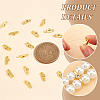 20Pcs Brass Pave Clear Cubic Zirconia Connector Charms KK-BC0012-40-4