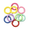 10Pcs Spray Painted Alloy Spring Gate Rings FIND-YW0001-56-3