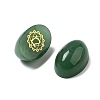 Natural Green Aventurine Oval Display Decorations G-F774-01A-2
