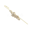 Brass Crystal Rhinestone Ear Wrap Crawler Hook Earrings for Women EJEW-C097-02G-05-2