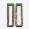 Resin & Walnut Wood Big Pendants LS-RESI-S358-97B-2