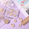 10Pcs 2 Styles Brass Pendant Rhinestone Settings KK-BBC0008-53-3