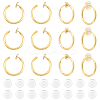 Unicraftale 20Pcs 304 Stainless Steel Clip-on Earring Findings STAS-UN0055-12-1