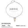 Duo Tone 304 Stainless Steel Heart Pendant Necklaces for Women WG2A018-02-2