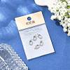 SHEGRACE Brass Spring Gate Rings XGR0096P-129P-5