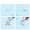 Brass Ball Head Pins KK-YW0004-03B-G-3