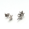 Tarnish Resistant 304 Stainless Steel Ear Studs EJEW-P045-05P-1