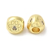 Rack Plating Brass Micro Pave Cubic Zirconia European Beads KK-F854-02G-03-1