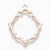 Rack Plating Alloy Open Back Bezel Pendants LS-X-PALLOY-Q351-06RG-FF-3