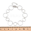 304 Stainless Steel Link Chain Bracelets for Women BJEW-P373-03C-P-5