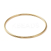 Ion Plating(IP) 304 Stainless Steel Simple Plain Bangle for Women BJEW-F461-01B-G-1