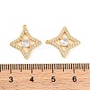 Brass Micro Pave Clear Cubic Zirconia Pendants KK-U017-10H-G-3