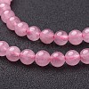 Natural Rose Quartz Beads Strands X-GSR6mmC034-4