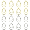 20Pcs 2 Colors Alloy Pendants Cadmium Free ENAM-YW0006-45-1