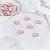 50Pcs Alloy Enamel Pendants ENAM-LP0002-01-1