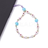 Glass & Acrylic Beaded Mobile Phone Lanyard Wrist Strap HJEW-JM01977-3