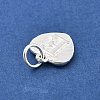 925 Sterling Silver Heart with Capital Letter Charms STER-S009-13E-S-2