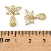 Brass Micro Pave Cubic Zirconia Pendants KK-C107-18A-G-3