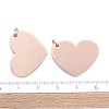 Ion Plating(IP) 304 Stainless Steel Stamping Blank Tag Pendants STAS-I311-26RG-4