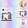 PVC Lamp Film for DIY Colorful Light Hanging Lamp Frosted Glass Jar DIY-WH0408-015-3