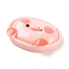Animal Theme Opaque Resin Cabochons RESI-E046-01G-3