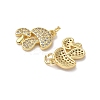 Brass Micro Pave Cubic Zirconia Pendants KK-H522-01F-G-2