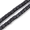Frosted Natural Lava Rock Beads Strands G-E618-02C-1