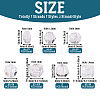 7 Strands 7 Styles Transparent Glass Bead Strands GLAA-TA0002-73-8