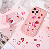 16Pcs 16 Styles Face Heart Acrylic Rhinestone Stickers AJEW-SP0001-94-3