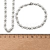 304 Stainless Steel Link Chain Bracelet & Necklace Jewelry Sets SJEW-L199-12P-5