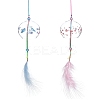 2Pcs 2 Colors Japanese Wind Chimes Glass Wind Bells Handmade Pendants for Birthday Gift and Home Decors HJEW-BC0001-04-1