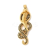Rack Plating Brass Micro Pave Cubic Zirconia Pendants KK-U022-01A-02-1