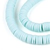 Handmade Polymer Clay Beads Strands CLAY-R089-6mm-032-3