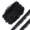 Polyester Pleated Elastic Lace Trim DIY-WH0656-82B-1