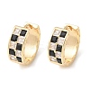 Brass Micro Pave Cubic Zirconia Hoop Earrings EJEW-H152-01C-G-4