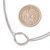 304 Stainless Steel Knot Snake Chain 2-Strand Necklaces NJEW-JN05885-4