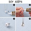 201 Stainless Steel Cup Pearl Peg Bails Pin Pendants STAS-O107-17P-2