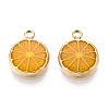 304 Stainless Steel Enamel Pendants STAS-T068-20-1