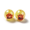 AB Color Transparent Crackle Acrylic Round Beads LS-OACR-A013-03C-3