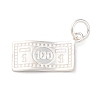925 Sterling Silver Paper Money Pendants STER-G045-09S-1