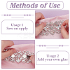 Glass Rhinestone Collar Decoration DIY-WH0061-011S-3