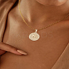 2Pcs 2 Colors 304 Stainless Steel Pendants STAS-LP0003-92K-3