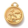 PVD Vacuum Plating 304 Stainless Steel Pendants STAS-S148-30G-08-1