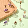 16Pcs 8 Styles Mini High Borosilicate Glass Bottle Bead Containers BOTT-YW0001-03-5