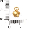 925 Sterling Silver 5-Petal Flower Charms STER-U009-01G-01-3