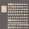 100PCS Paper Stickers Self-Adhesive Stickers PW-WG40513-04-1