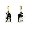 Halloween Alloy Enamel Hoop Earrings FS-WG6BEC1-04-1