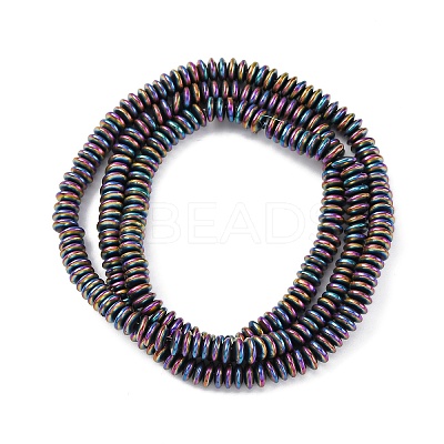 Electroplated Non-magnetic Hematite Beads Strands G-P571-B01-01A-1