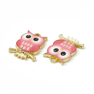 Painted Alloy Pendants PALLOY-P288-01G-09-1